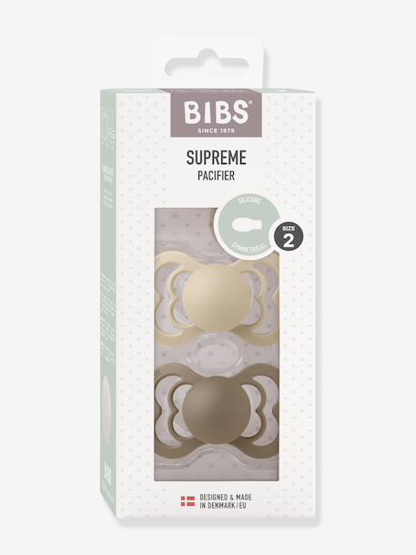 Lot 2 sucettes Supreme beige 1 - vertbaudet enfant 