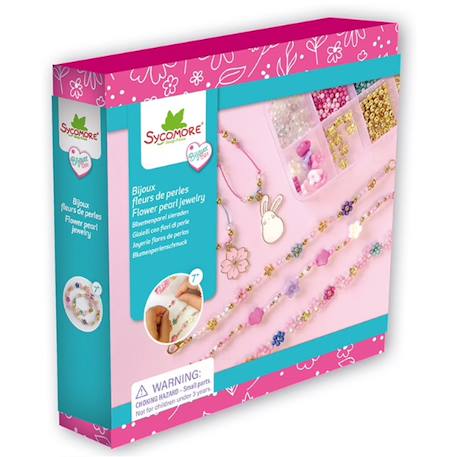Kit créatif bijoux fleurs de perles Rose 1 - vertbaudet enfant 