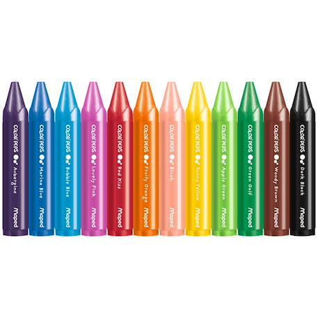 Craies de coloriage cire Multi-coloured 2 - vertbaudet enfant 