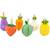 Lot de 6 toupies fruits et légumes Beige 1 - vertbaudet enfant 