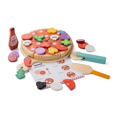 Ensemble pizza pour jouer Beige 5 - vertbaudet enfant 