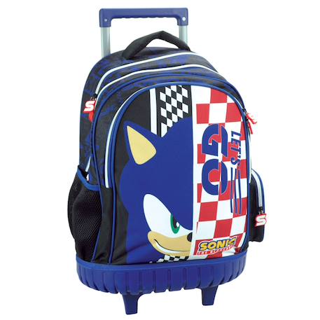Garçon-Cartable à roulettes garçon sonic classic let's go
