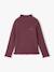 Sous-pull fille tricot prune+taupe 1 - vertbaudet enfant 