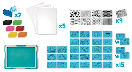 Kit plateau à dessiner Multi-coloured 6 - vertbaudet enfant 