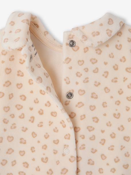 Lot de 2 pyjamas bébé fille ouverture dos beige chiné 6 - vertbaudet enfant 