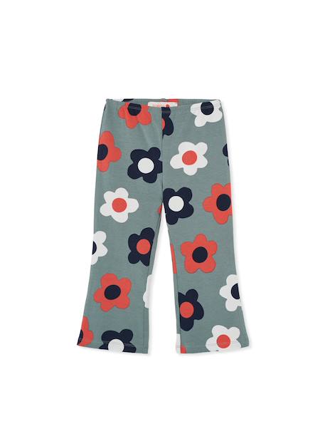 Legging fille imprimé fleurs Vert 1 - vertbaudet enfant 