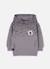 Sweat-shirt garçon molleton à capuche imprimée Gris 1 - vertbaudet enfant 