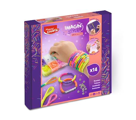 Kit création de bijoux néon Multi-coloured 1 - vertbaudet enfant 