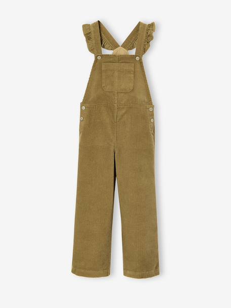 Salopette fille olive 1 - vertbaudet enfant 