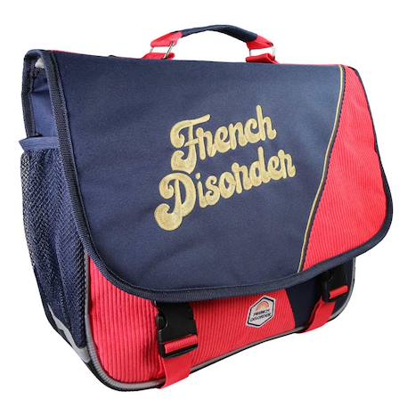 Garçon-Cartable mixte colorblock rouge