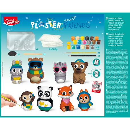 Coffret plâte moulage animaux Multi-coloured 6 - vertbaudet enfant 