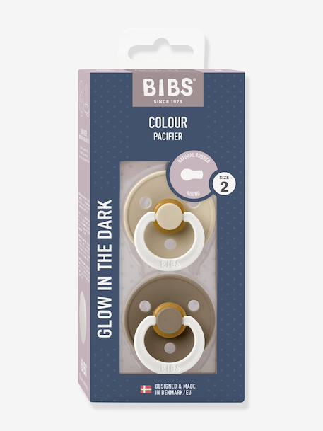 Lot de 2 sucettes-tétines Colour ou Colour Night, taille 2 de 6 à 18 mois beige+Blush & Vanilla+Blush Night / Vanilla Night+Iron & baby blue+Sage & hunter green+vert+Vert sauge night / Gris nuage+Woodchuck & blush 1 - vertbaudet enfant 