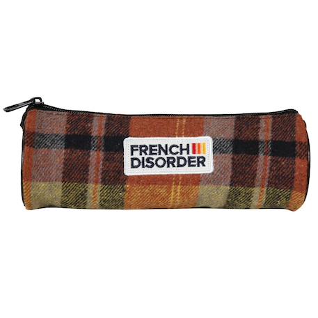 Trousse ronde fille tartan marron Tartan marron 2 - vertbaudet enfant 