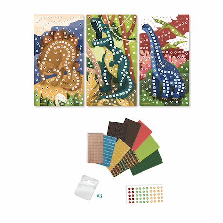Mini mosaïques dinosaures Vert 2 - vertbaudet enfant 