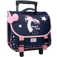 -Cartable à roulettes fille licorne milky kiss magical