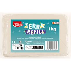 Jouet-Recharge argile 1kg pour poterie kit