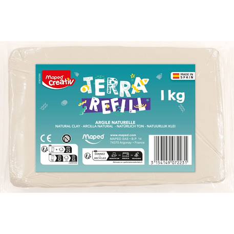 Recharge argile 1kg pour poterie kit Multi-coloured 1 - vertbaudet enfant 