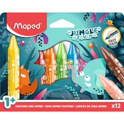 Jouet-Craies de coloriage maxi jungle fever