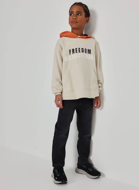 Garçon-Pull, gilet, sweat-Sweat-shirt garçon molleton à capuche freedom