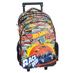 -Cartable à roulettes garçon hot wheels race to win