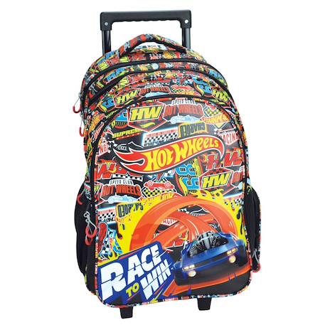 Garçon-Cartable à roulettes garçon hot wheels race to win