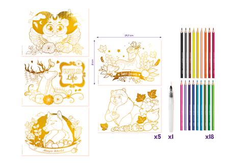 Peintures aquarelle animaux Multi-coloured 3 - vertbaudet enfant 