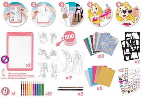 Machine à dessiner fashion Multi-coloured 5 - vertbaudet enfant 