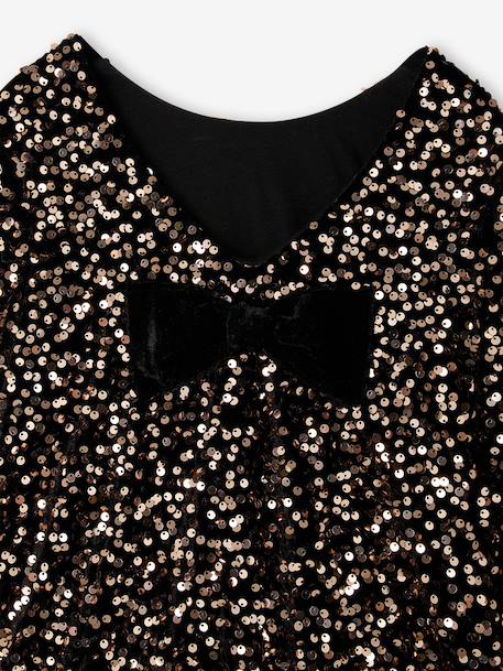 Robe fille à sequins chocolat 8 - vertbaudet enfant 