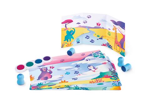 Kit de tampons encrés Multi-coloured 3 - vertbaudet enfant 
