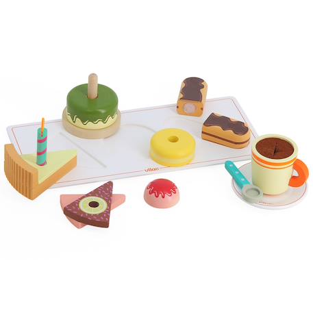 Café gourmand en bois Blanc 2 - vertbaudet enfant 