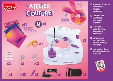 Atelier couture machine à coudre Multi-coloured 5 - vertbaudet enfant 