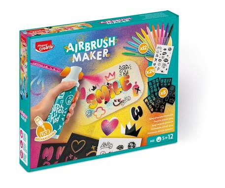 Coffret d'aérographe pour enfant Multi-coloured 1 - vertbaudet enfant 