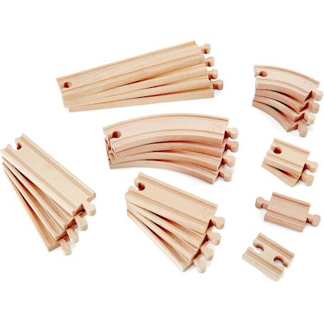 Coffret d'extension de 24 rails Beige 1 - vertbaudet enfant 