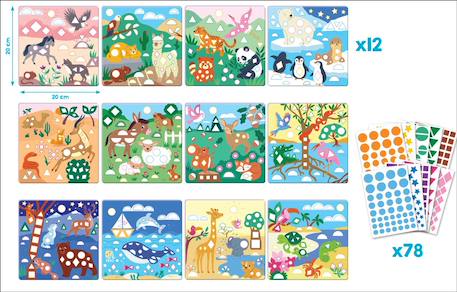 Activités de gommettes animaux Multi-coloured 6 - vertbaudet enfant 