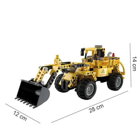 Camion chargeur 2 en 1 693 pièces Jaune 2 - vertbaudet enfant 