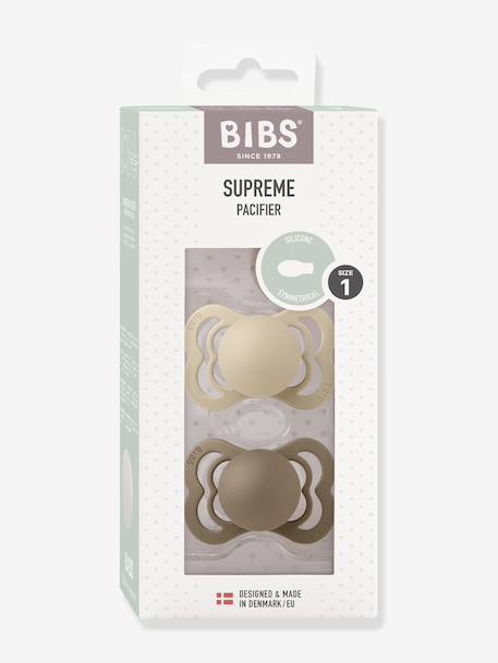 Lot 2 sucettes Supreme beige 1 - vertbaudet enfant 