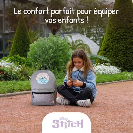 Sac à dos stitch – 1 compartiment – école et loisirs Gris 5 - vertbaudet enfant 