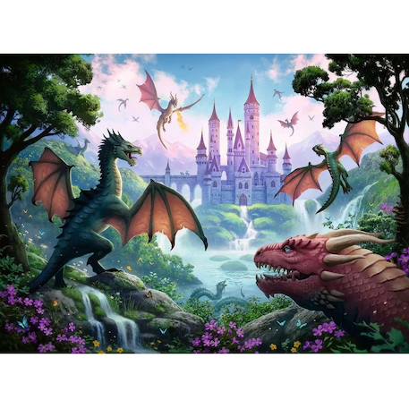 Puzzle dragon magique 300 pcs xxl Blanc 2 - vertbaudet enfant 