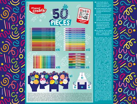 Kit de coloriage crayons et feutres Multi-coloured 5 - vertbaudet enfant 