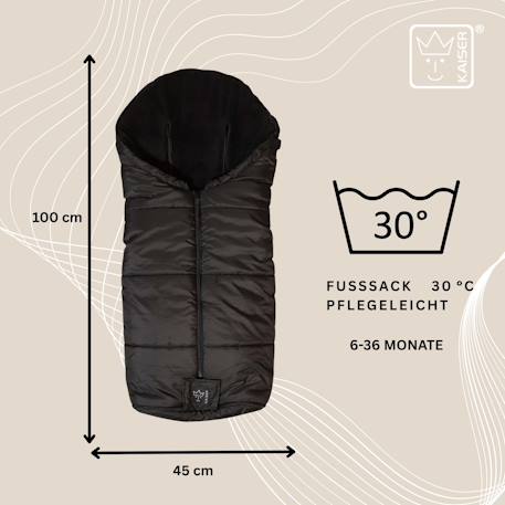 Chancelière thermique Sandy anthracite+kaki+noir+noir/gris+sable+sauge verte 9 - vertbaudet enfant 