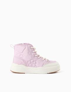 Chaussures-Chaussures fille 23-38-Baskets montantes rembourrées avec broderie florale