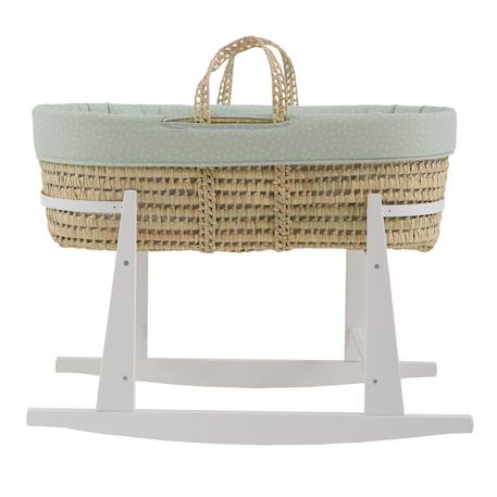 Couffin matelasse + support en bois Green/white+Grey/white 3 - vertbaudet enfant 