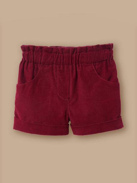 Bébé-Short-Short en velours bébé
