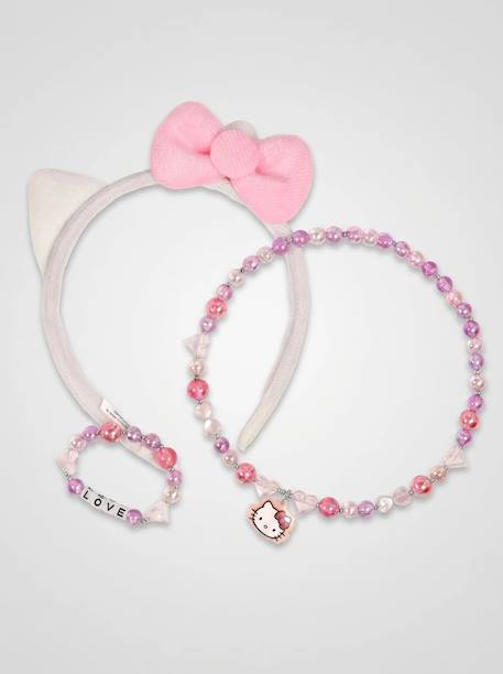Fille-Accessoires-Bijoux-Collier hello kitty enfant pendentif tête de chat