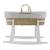 Couffin bébé matelassé avec support en bois Grey/white 3 - vertbaudet enfant 