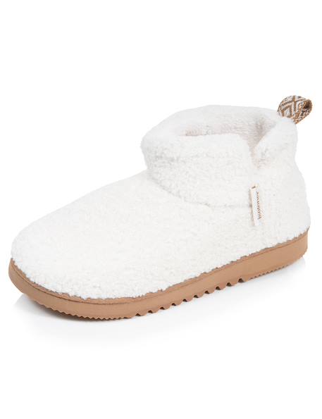 Chaussons bottillons maille bouclette - semelle crantée Camel+Ivoire 12 - vertbaudet enfant 