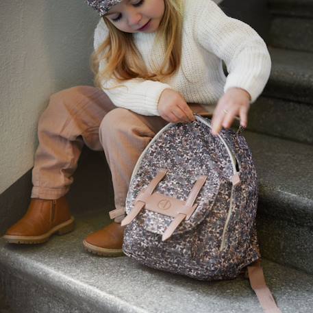 Sac à dos mini blue garden Bleu, marron, blanc 3 - vertbaudet enfant 