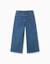 Jean à jambe large avec ourlets effilochés Bleu 2 - vertbaudet enfant 