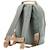 Sac à dos mini hazy jade Gris, marron 2 - vertbaudet enfant 