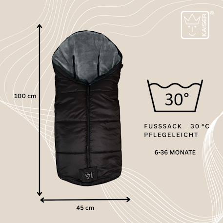 Chancelière thermique Sandy anthracite+kaki+noir+noir/gris+sable+sauge verte 15 - vertbaudet enfant 
